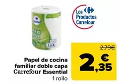carrefour - Papel De Cocina Familiar Doble Capa Essential