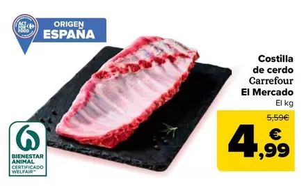 carrefour - Costilla De Cerdo El Mercado