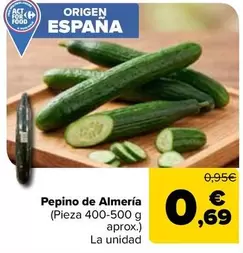 origen - Pepino De Almería
