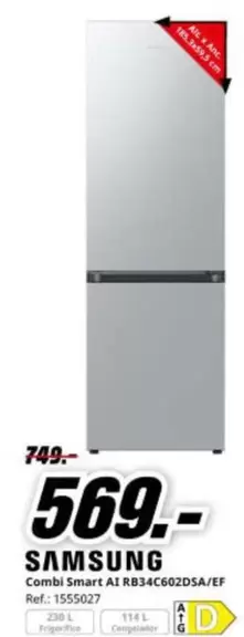 Samsung - Combi Smart Ait Rb34c620safa/ef