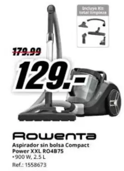 Rowenta - Aspirador Sin Bolsa Compact Power XXL RO4B75