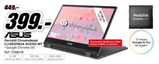 Asus - Portátil Chromebook C1420Fmza2 Ee0912 Mt