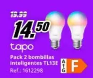 Tapo - Pack 2 Bombillas Inteligentes