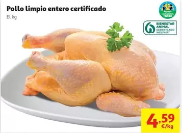 Pollo Limpio Entero Certificado