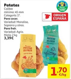 Patata Cocer Clb Auchan Malla 2kg