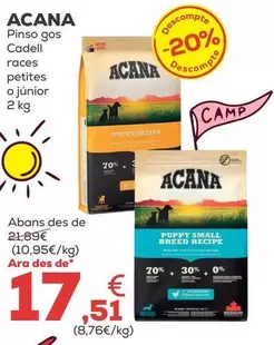 Acana - Pienso Perro Cachorro Razas Pequeñas O Junior