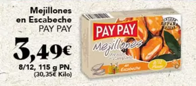 Pay pay - Mejillones En Escabeche