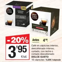 Dolce Gusto - Cafe En Capsulas Intenso