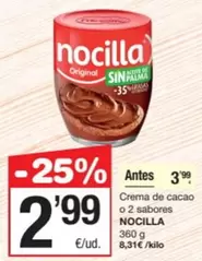 Nocilla - Crema De Cacao O 2 Sabores