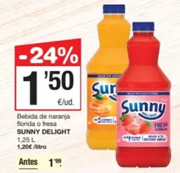 Sunny Delight - Bebida De Naranja Floridad O Fresa