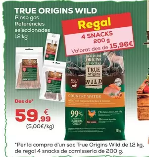 True Origins - Wild Pientas Perro Referencias Seleccionadas
