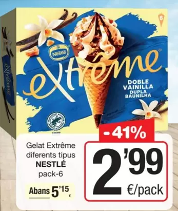 Nestlé - Gelat Extreme Diferents Tipus
