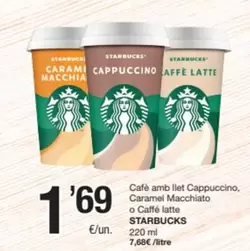 starbucks - Café Amb Llet Cappucino, Caramel Macchiato O Caffe Latte