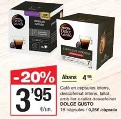 Dolce Gusto - Cafe En Capsules Intens