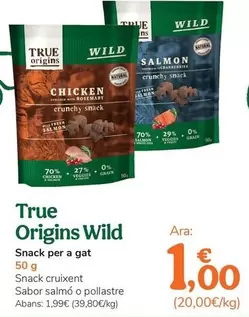 True Origins - Wild Snack Para Gato