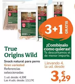 True Origins - Wild Snack Natural Para Perro 