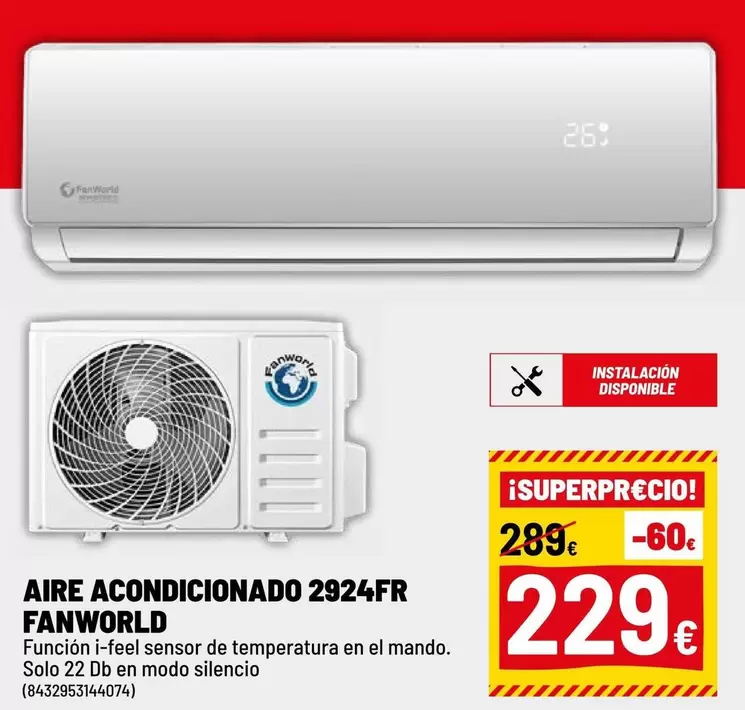 FanWorld - Aire Acondicionado 2924FR