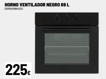 Horno Ventilador Negro