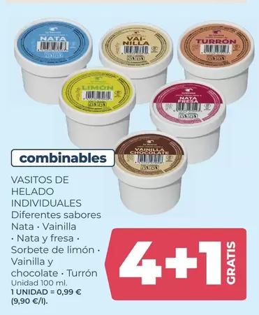Vasitos De Helado Individuales