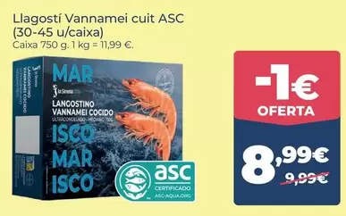 Isco - Llagosti Vannamei Cuit Asc (30-45u/caixa)