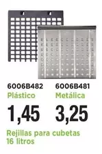 Rejillas Para Cubetas Plástico/Metálica