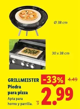 Grillmeister - Piedra Para Pizza