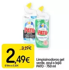 Pato WC - Limpiainodoros Gel Verde, Azul O Lejia