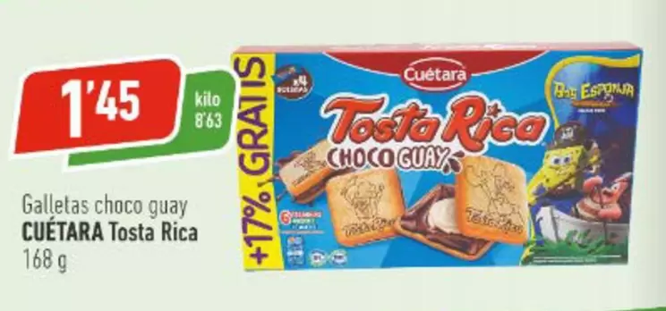 Cuétara - Galletas Choco Guay Tosta Rica