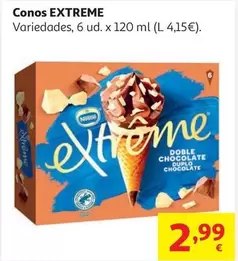 Cono Extreme Doble Chocolate 6x120ml 432g                   