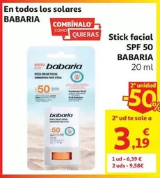 Babaria - Stick Facial Spf 50