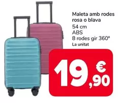 ABS - Maleta Amb Rodes Rosa O Blava