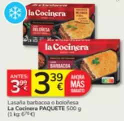 La Cocinera - Lasana Barbacoa O Bolonesa