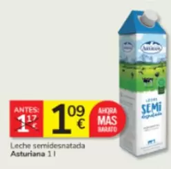 La Asturiana - Leche Semidesnatada
