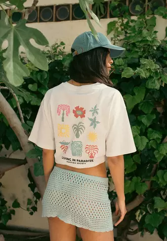 Paradise Organic Cotton White T-shirt