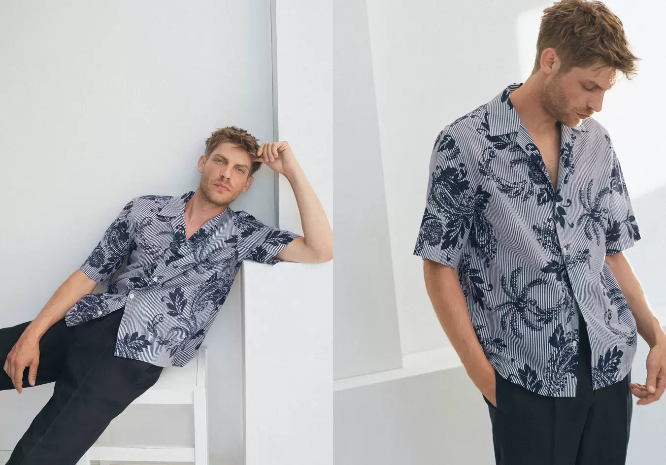 Camisa 100% algodón estampada