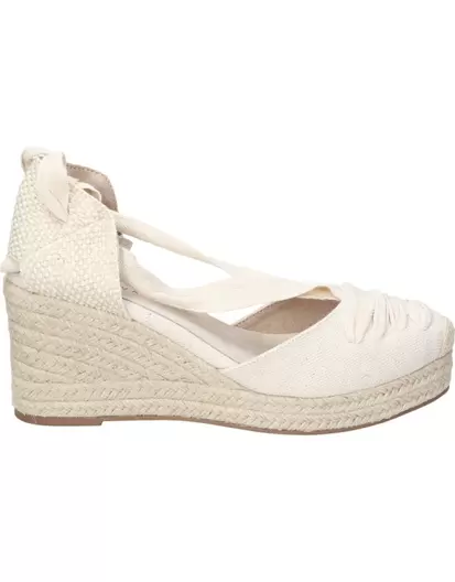 Alpargatas con cuña para mujer Cute beige