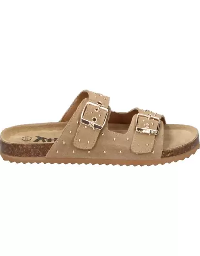 Sandalias Planas 153044 en Color Camel par Niña