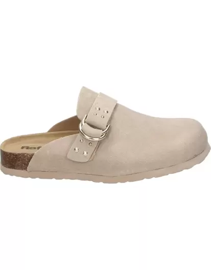 Zuecos 175008 Color Beige para Mujer Destalonado sin Cierre