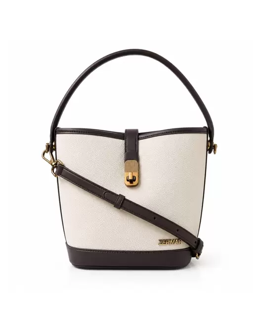 Bolso de piel doble asa...
