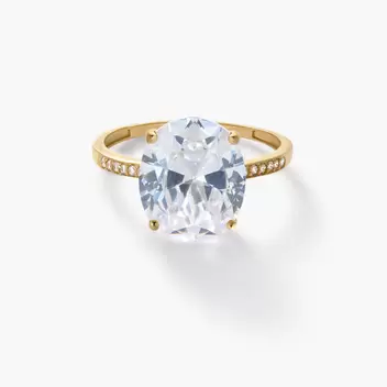 Anillo de oro 18K SPARKLING COLORS