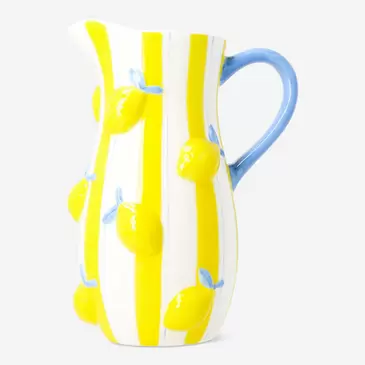 Jarra de cerámica con limones en relieve - 1,2 L