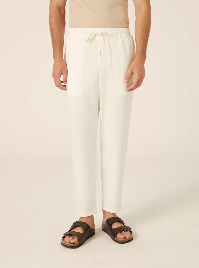 Pantalón Jogger de Mezcla de Lino