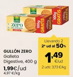Gullon Zero - Galleta Digestive