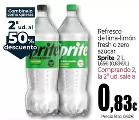 Sprite - Refresco De Lima-Limon Fresh O Zero Azucar