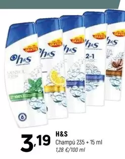 h&s - Champú 235 + 15 Ml