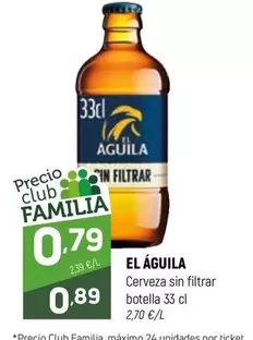 El Águila - Cerveza Sin Filtrar Botella