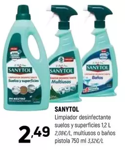 Sanytol - Limpiador Desinfectante Suelo Y Superficies