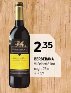 Berberana - Vi Seleccio Oro Negre
