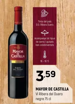 Mayor de Castilla - Vi Ribera Del Duero Negre
