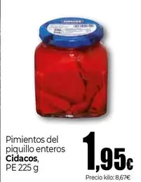 Cidacos - Pimientos Del Piquillo Enteros